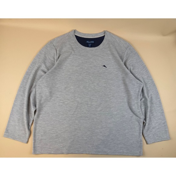 Tommy Bahama Other - Coastal‎ Waffle Knit Long Sleeve Shirt Grey XXL Tommy Bahama